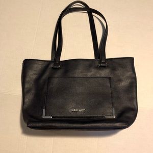 Nine West faux leather navy shoulder bag